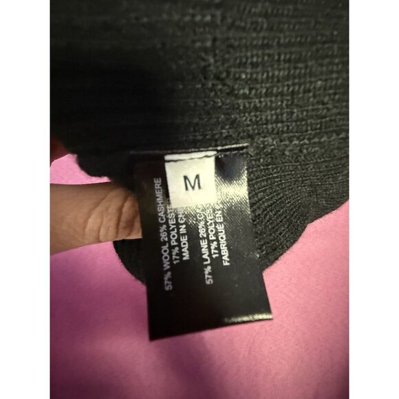 proenza schouler black wool cashmere sweater with trendy back zipper detail sz m - Picture 8 of 8